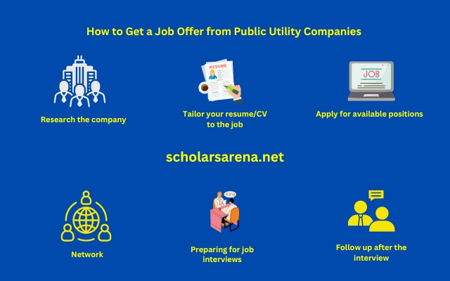 How to Get a Job Offer from Companies in Public Utilities